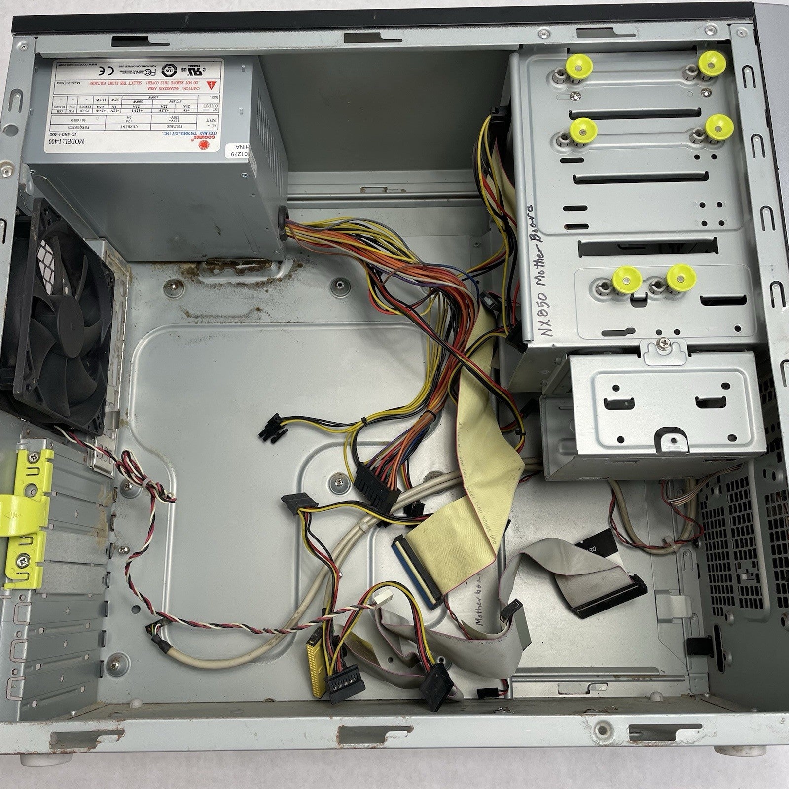 NIXSYS NX23775 Computer Chasis Barebones W/ CoolMax 400W Power Supply Tested