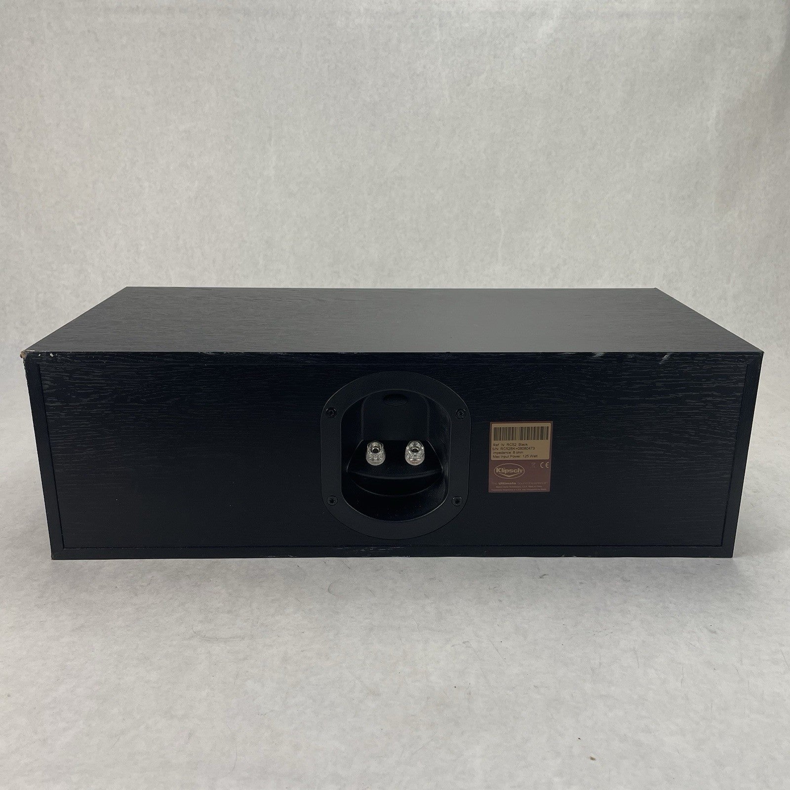 Klipsch Reference IV RC52 Center Speaker Black Dual 5.25" Tested Missing Grill6