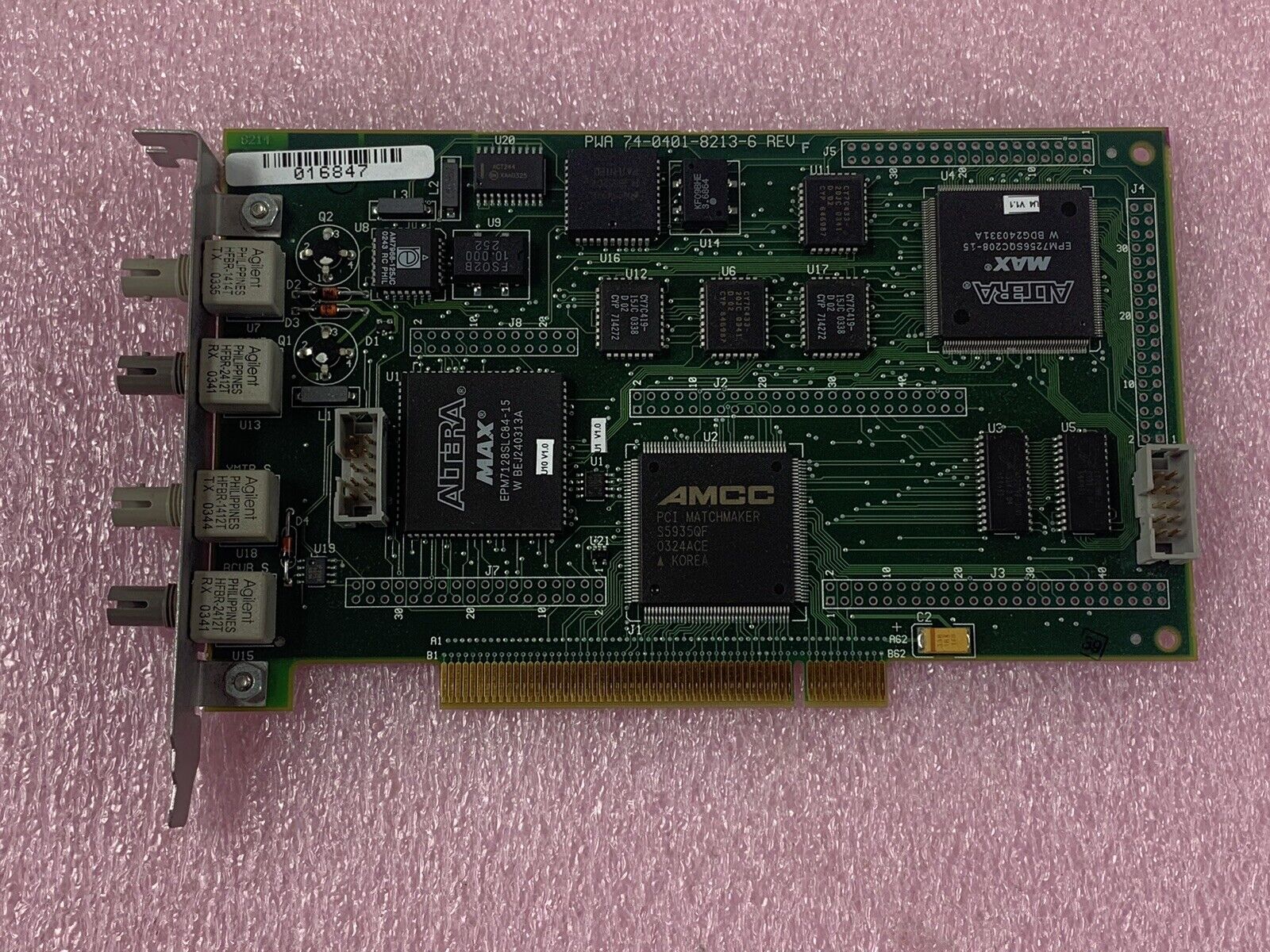 Kodak PWA 74-0401-8213-6 REV D Image Management Fiber Optic Card