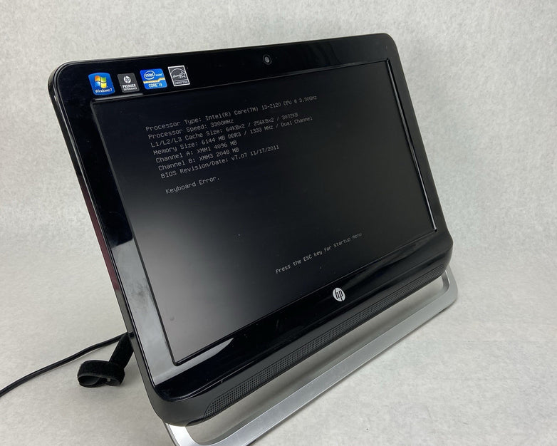 HP Omni 1201150xt AIO Intel Core i32120 3.3GHz 6GB RAM No HDD No OS No AC
