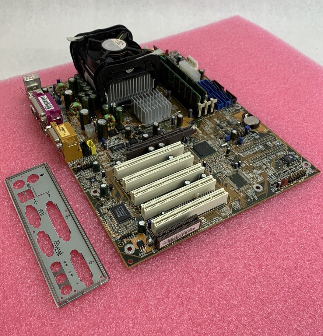 DFI NB72-SC Motherboard Intel Pentium 4 1.6GHz 384MB RAM w/Shield