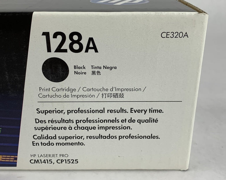 HP LaserJet 128A CE320A Black Print Cartridge Exp: Apr 2019
