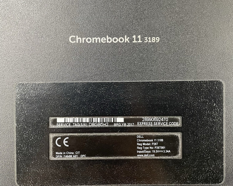 Dell ChromeBook 11 3189 11.6" Celeron N3060 1.60 GHz 4 GB RAM 32GB SSD
