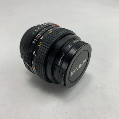 Minolta MD 50mm f1.7 Manual Lens with Prinz 49mm UV Japan 504 Filter