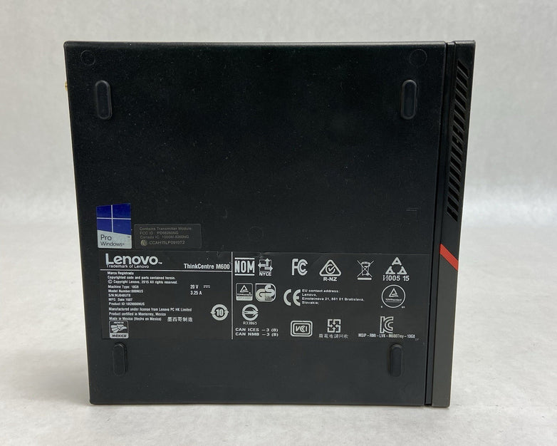 Lenovo ThinkCentre M600 MFF Intel Pentium N3700 1.6GHz 4GB RAM No AC/HDD/OS