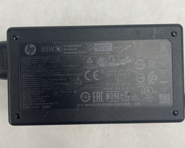 HP TPN-CA16 65W  Small Barrel AC Adapter 19.5V 3.33A L25298-002 Lot of 5
