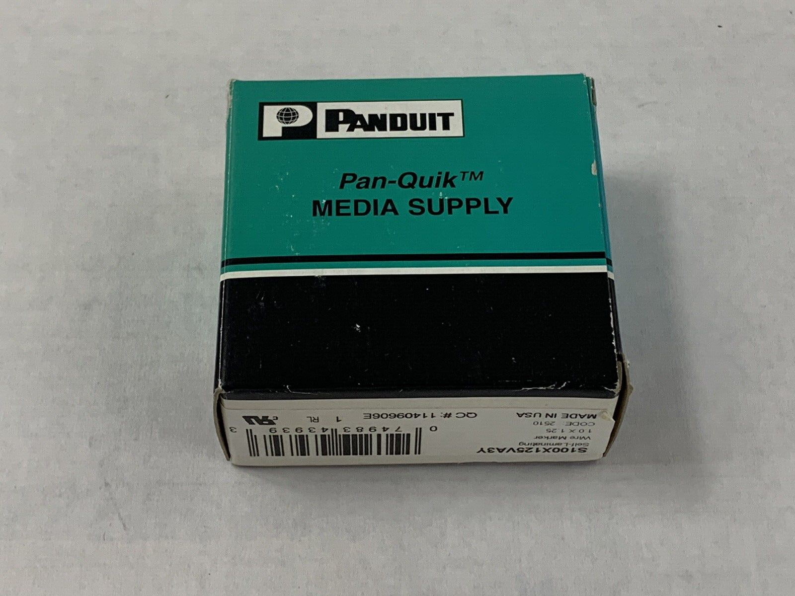 Panduit PAN-QUIK Media Supply Self Laminating Wire Label S100X125VA3Y