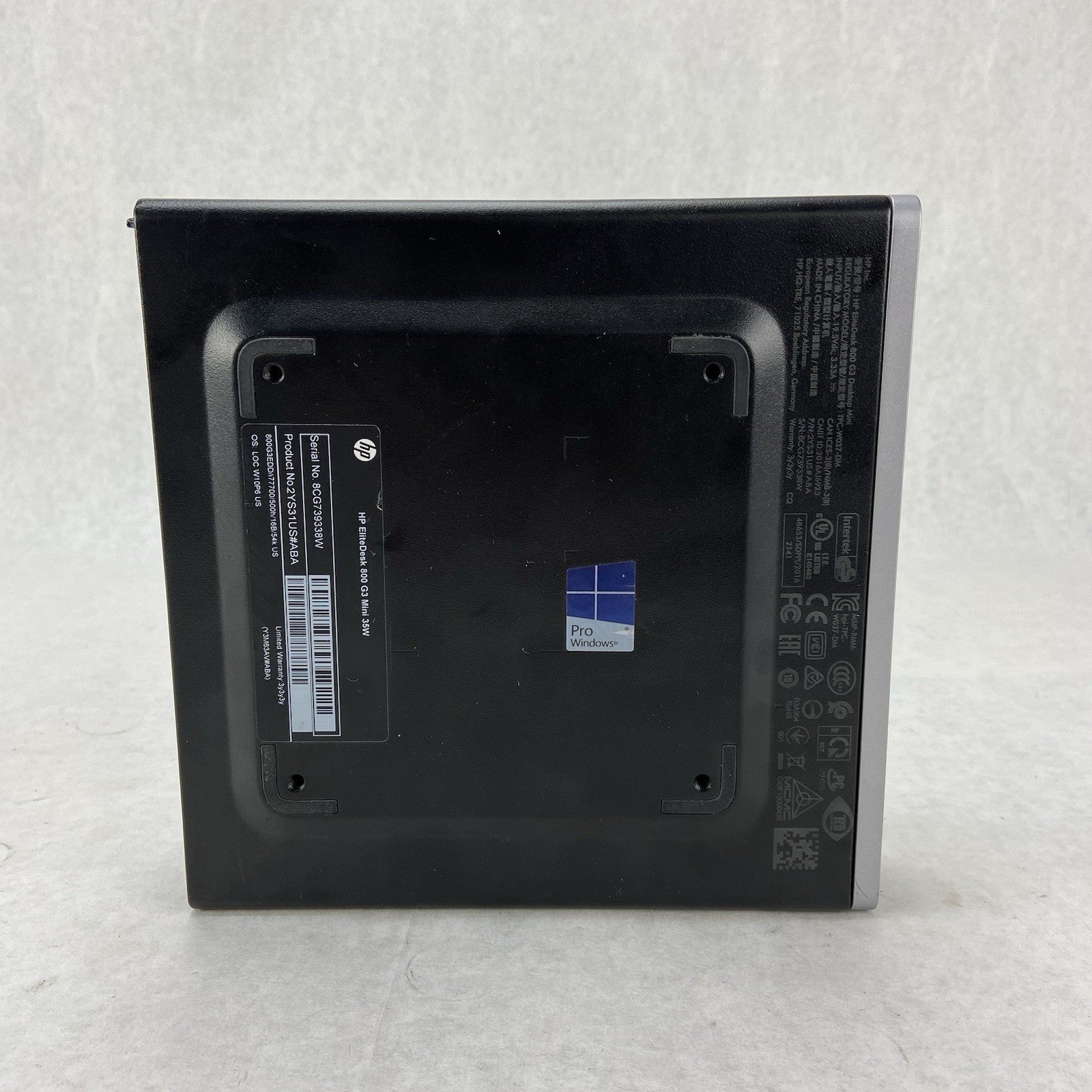 HP EliteDesk 800 G3 Micro Intel Core i7-7700T 2.9GHz 16GB RAM No HDDOSAC2