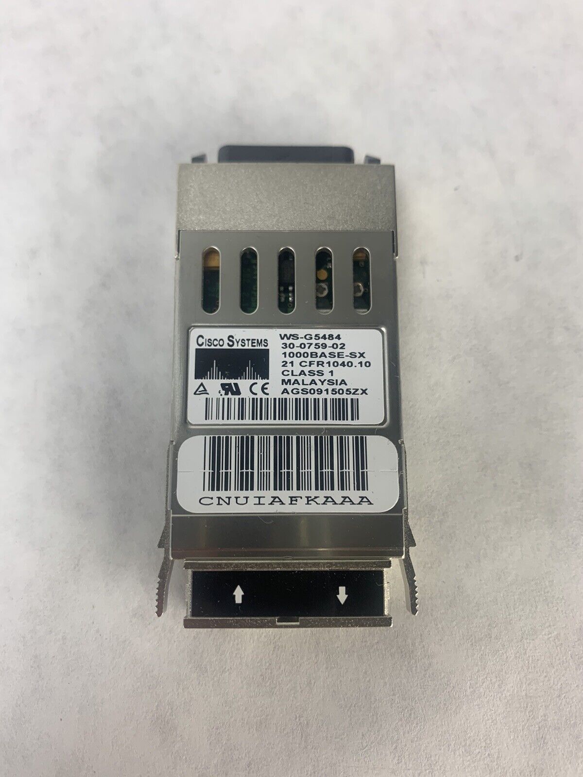 Lot 4 Cisco 30-0759-02 WS-G5484 1000 BASE-SX 850NM Short Wave Fibre GBIC Module