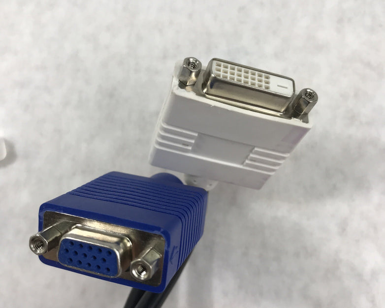 Dell WU329 DVI to DVI/VGA Splitter Cable (Lot of 5)