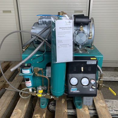 ADP Apollo A0C0S22D Dental Air Compressor Unit Oil Lubricated 1HP 230V
