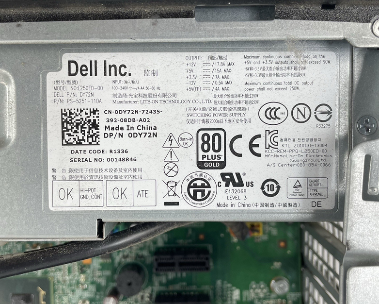 Dell Optiplex 3010 DT i5-3470 3.20 GHz 4 GB RAM No HDD/OS