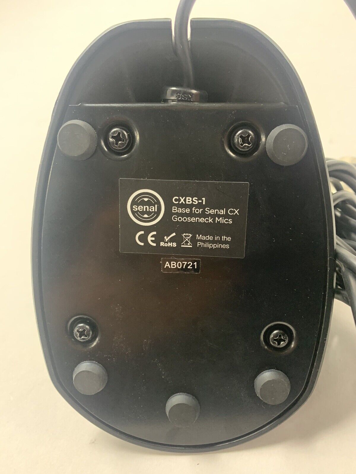 Senal CXBS-1 Desktop Base for Senal CX Gooseneck Microphones