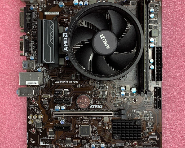 MSI MS-7B38 Ver: 1.1 Motherboard Ryzen 3 2200G 3.5GHz 8GB RAM w/ Shield