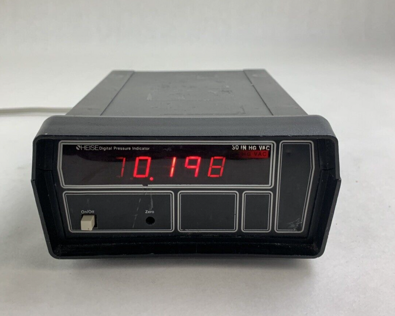 Heise 901A Digital Pressure Indicator 110 VAC 50/60 Hz 5VA Power Tested