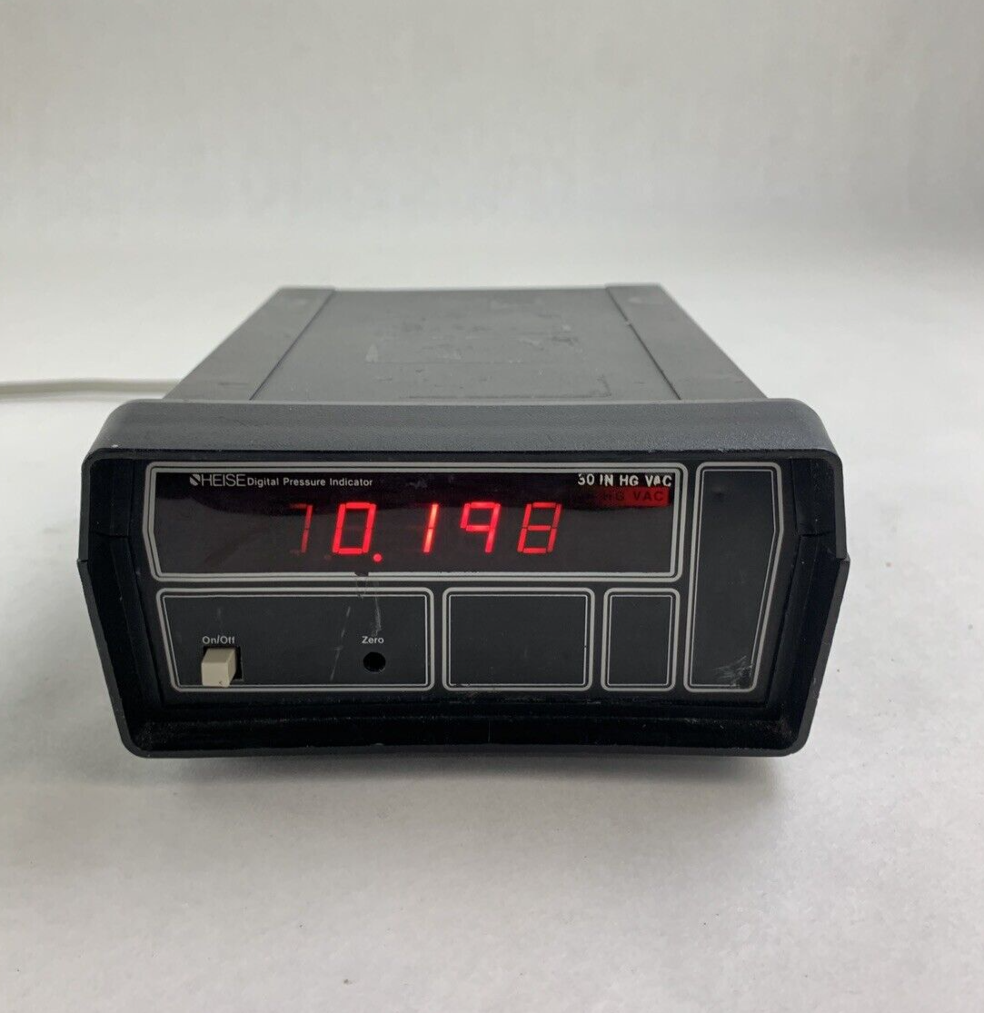Heise 901A Digital Pressure Indicator 110 VAC 50/60 Hz 5VA Power Tested
