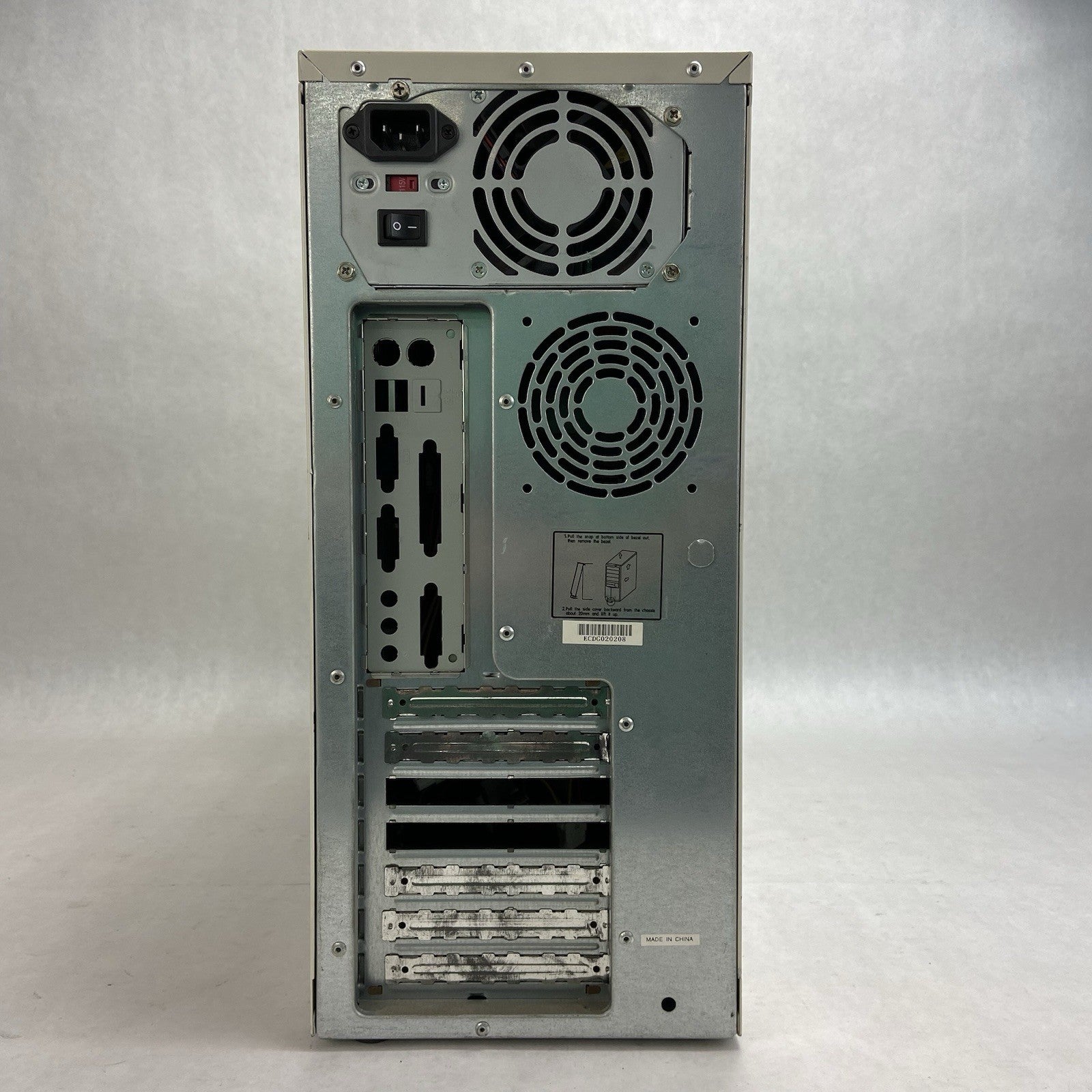 Vintage Enlight EN-7237 Beige Mid Tower Computer Case AGI HP-P3507F5 350W PSU4