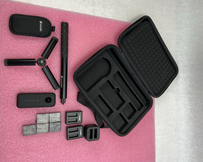 Insta360 ONE X 18MP 5.7K Action Camera - Black w/ Batteries and Case