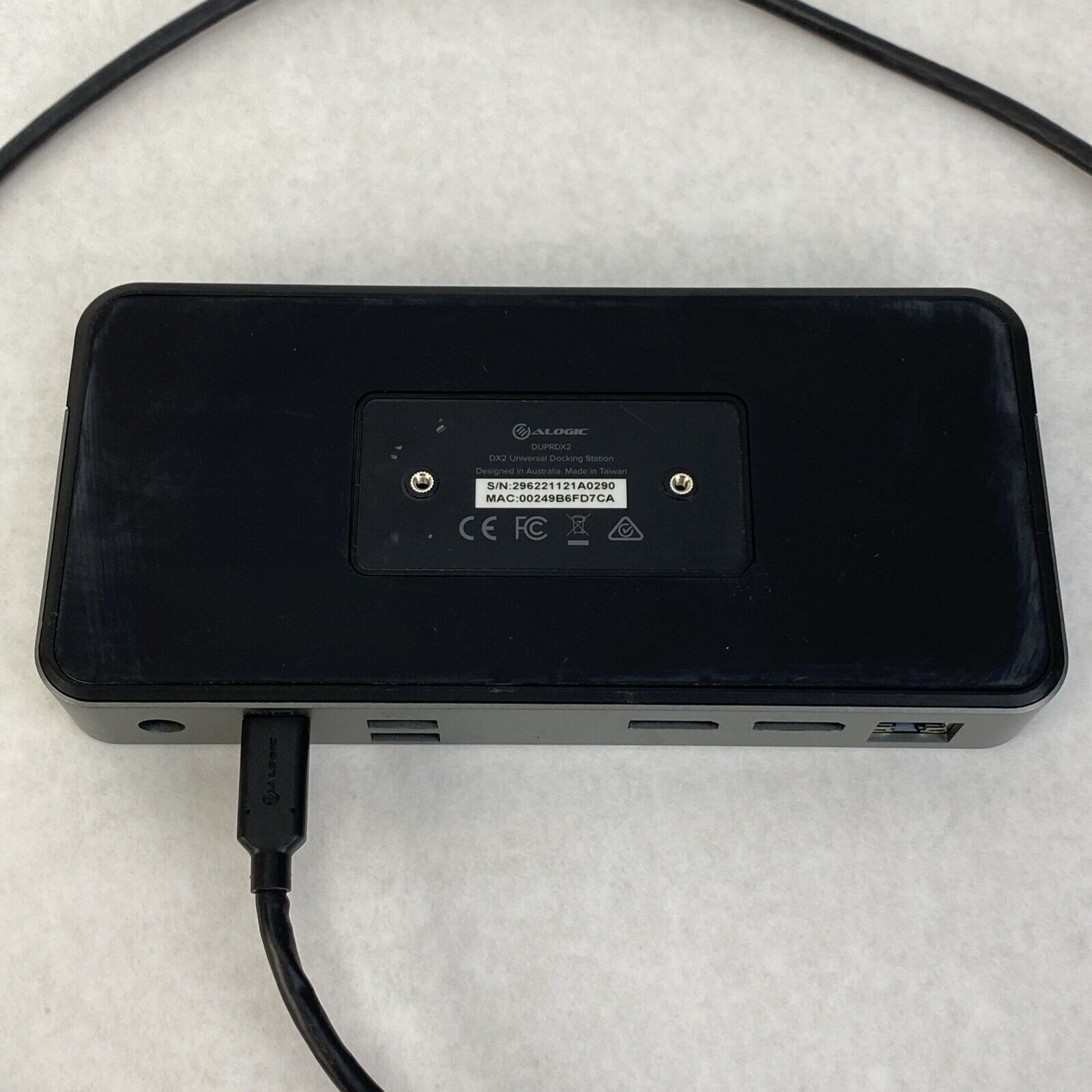 Alogic DX2 Dual 4K Display Universal Docking Station DUPRDX2-100