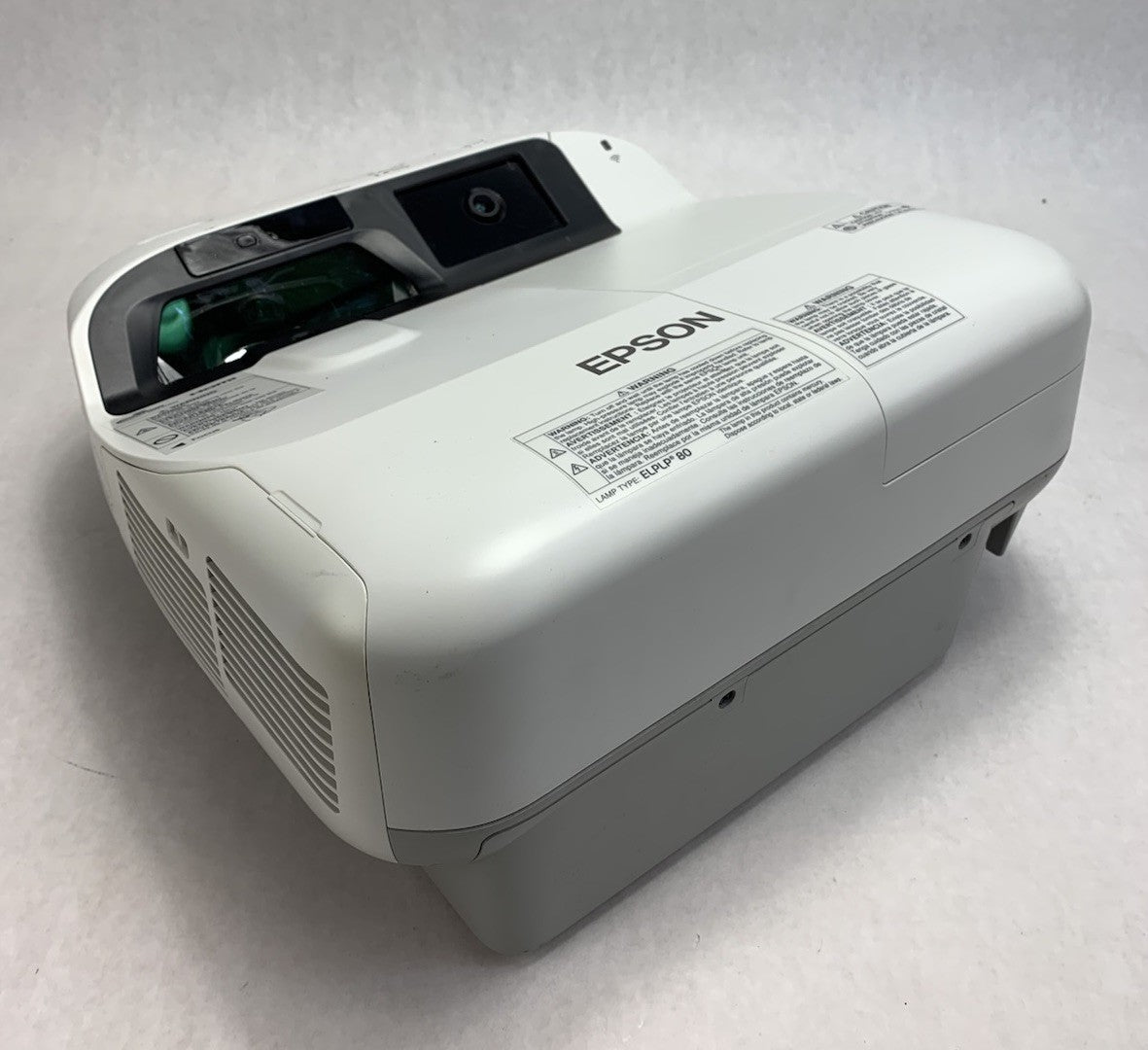 Epson BrightLink 595Wi H599A LCD Lamp Projector 2868 Lamp Hours - No Remote0