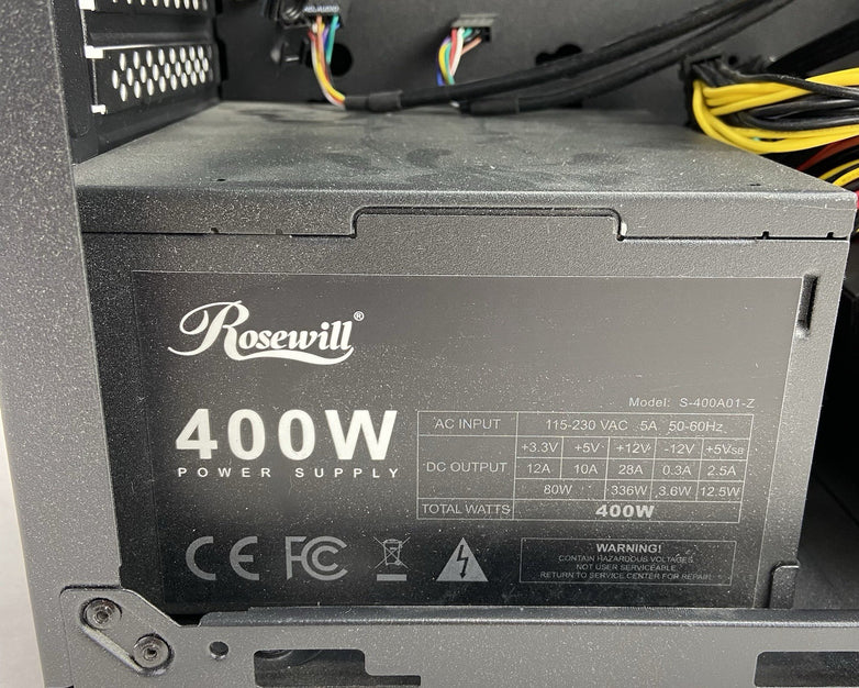 Rosewill FBM-X2-400 Micro ATX Mini Tower Computer Case Rosewill S-400A01-Z 400W