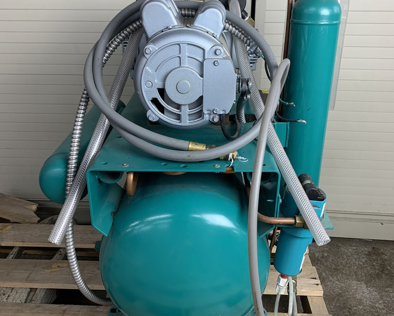 ADP Apollo A0C0S22D Dental Air Compressor Unit Oil Lubricated 1HP 230V