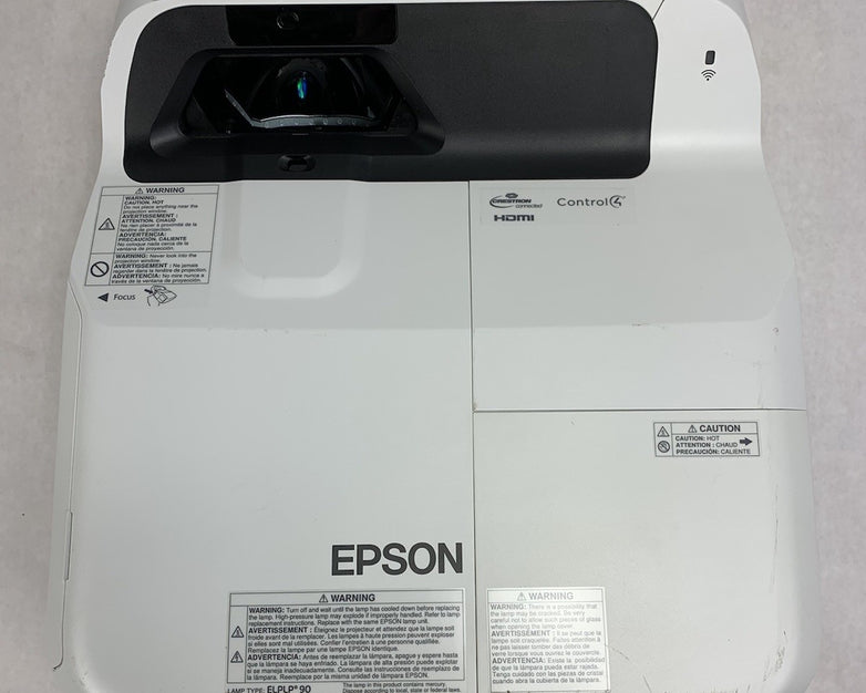 Epson H745A BrightLink 675W LCD Projector No Remote 1116 Lamp Hours