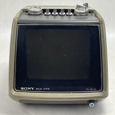 Sony TV-750 Solid State Transistor TV Receiver Untested For Parts Broken Antenna