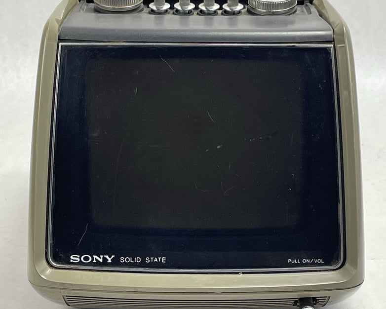 Sony TV-750 Solid State Transistor TV Receiver Untested For Parts Broken Antenna