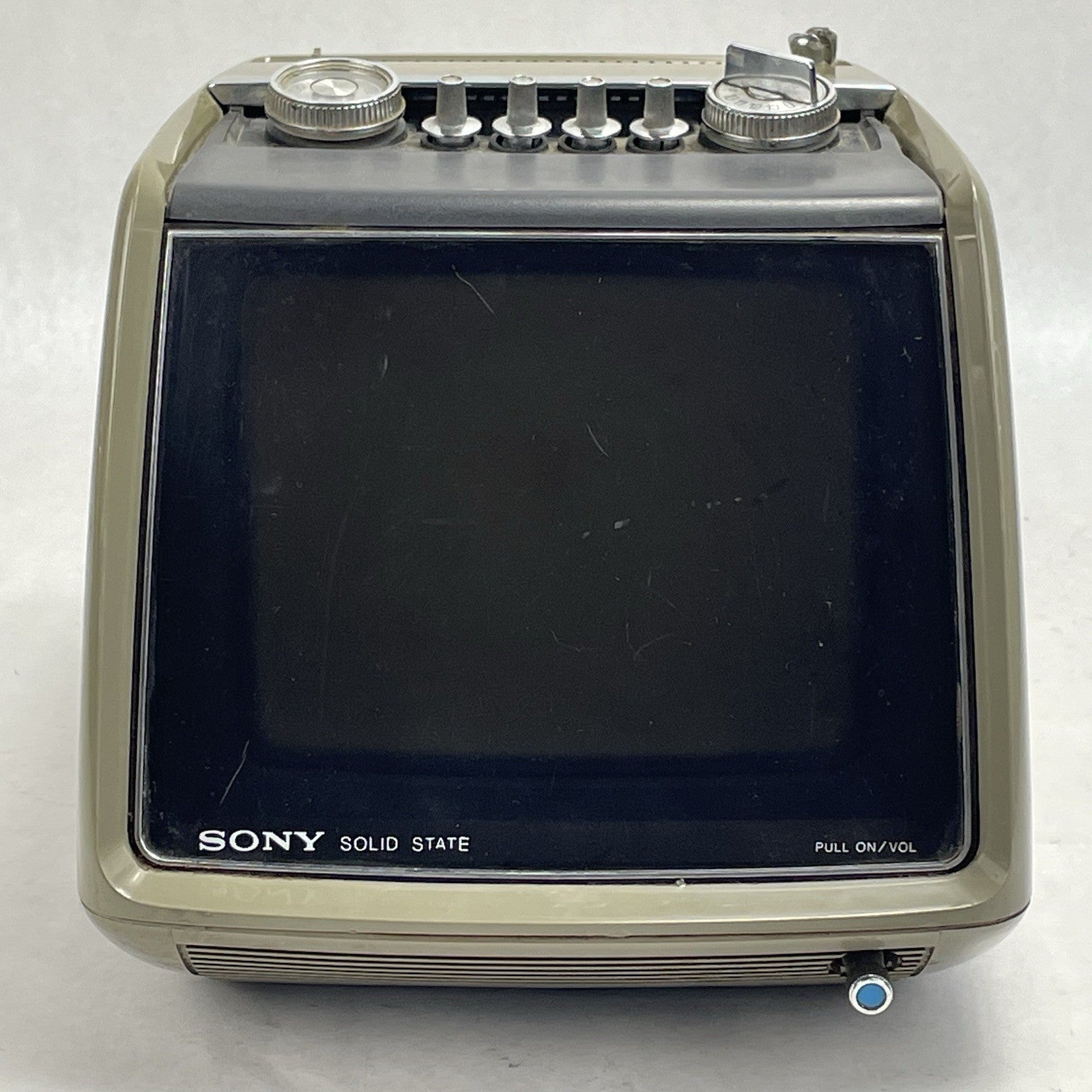 Sony TV-750 Solid State Transistor TV Receiver Untested For Parts Broken Antenna1