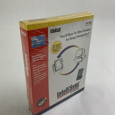 New PalmPilot IntelliSync Window 95 NT 3.1 Puma Mobil Data Exchange Tech 1997