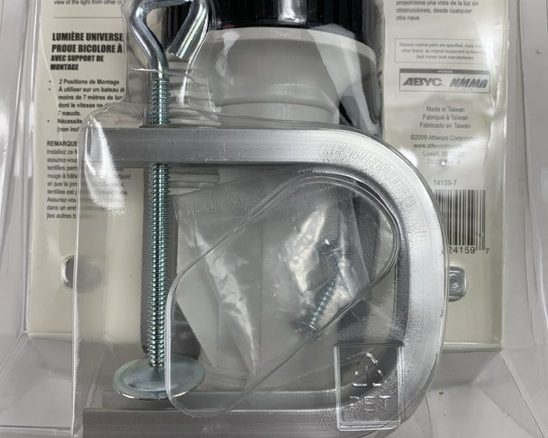 Attwood 14159-7 LED Universal Bi-Color Bow Light with Clamp-on Bracket