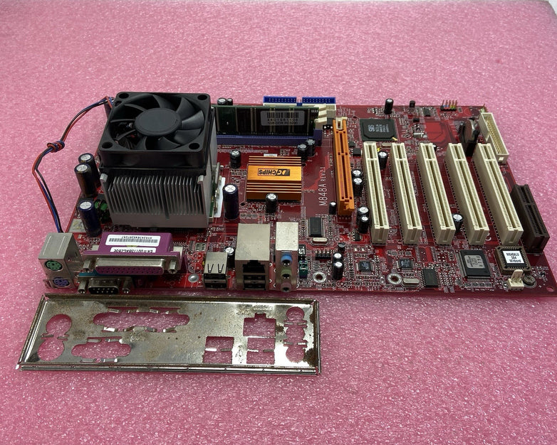 ECS PC Chips M848A Motherboard AMD Athlon XP 1.25GHz 1GB RAM w/IO