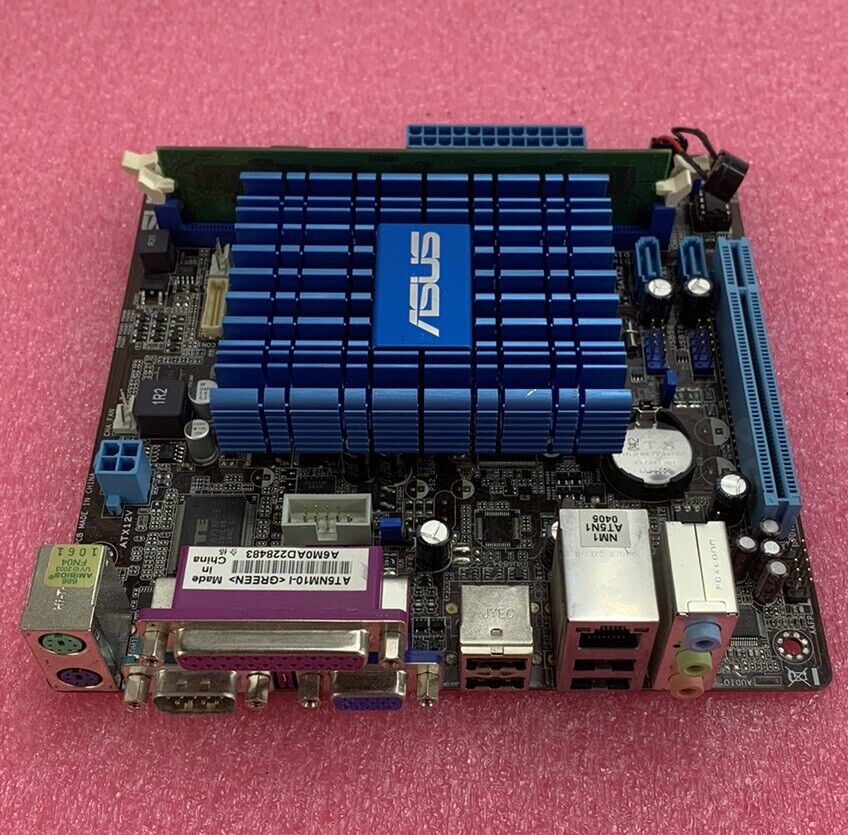 ASUS AT5NM10-I Motherboard Intel Atom D510 1.66GHz 1GB RAM No Shield