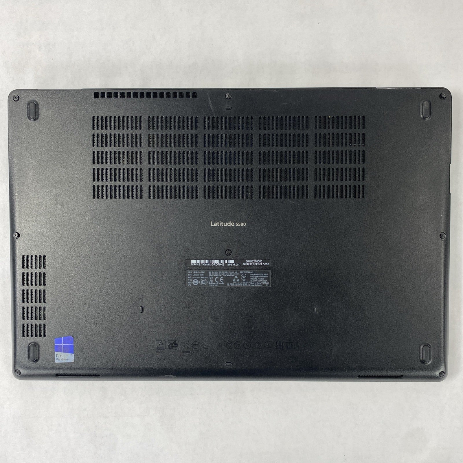 Dell Latitude 5580 Core i5-7300U 2.60 GHz 8 GB RAM 15.6" No Battery No HDD No OS