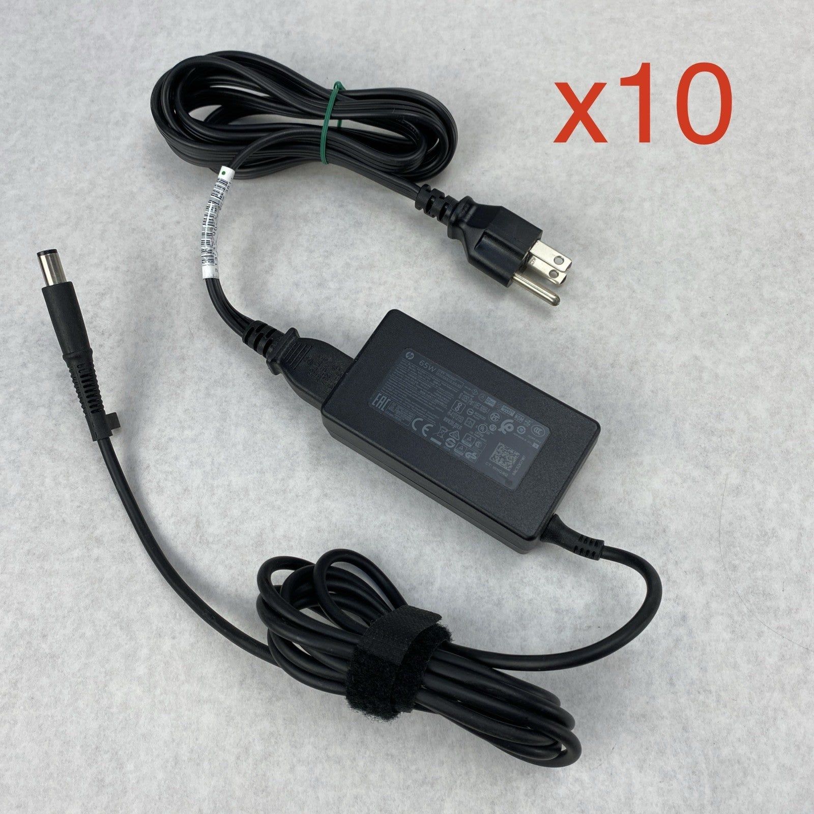 HP TPN-DA17 65W 19.5V 3.33A 7.4mm Barrel Laptop AC Adapter (Lot of 10)0