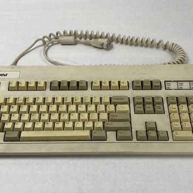 Vintage AT&T CIG8AVE03417 Enhanced Keyboard Key Tronic Untested