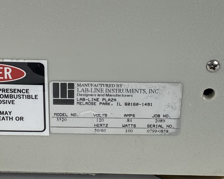 Lab-Line 3520 Orbit Shaker Laboratory Orbital Shaker - Parts or Repair