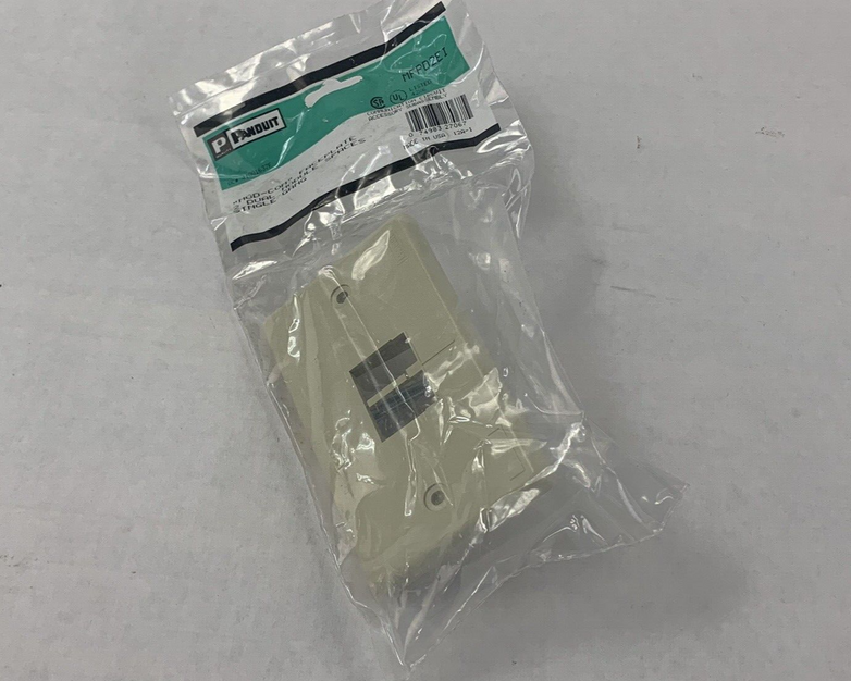 Panduit MFPD2EI MINI-COM Faceplate 1-Gang, 2-Module 2 Port Ivory
