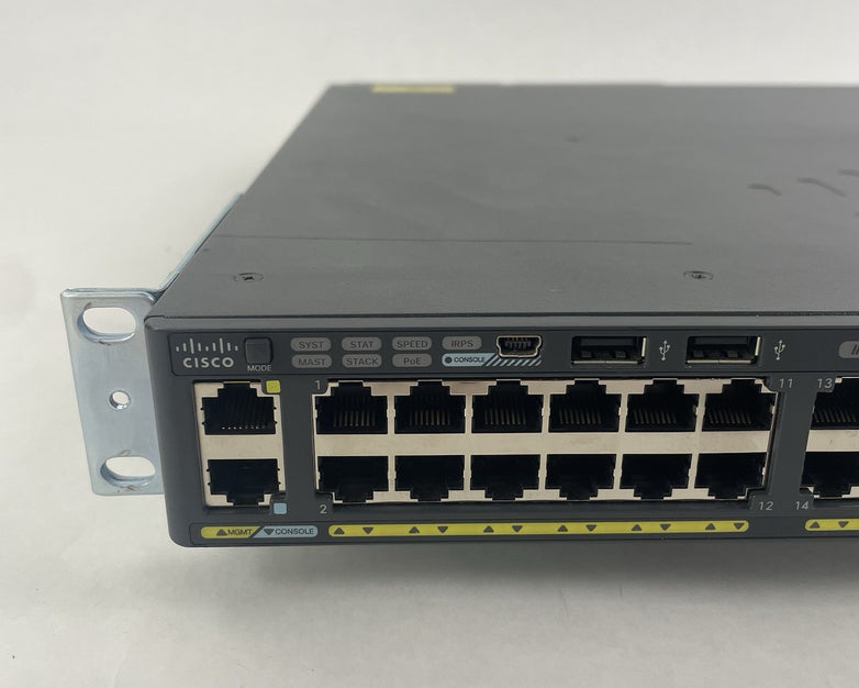 Cisco WS-C2960XR-48TS-I  V02 2X PSU 48-Port Switch - Tested