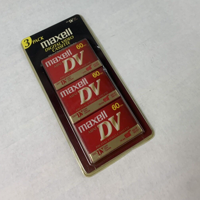 3-Pack Maxell DVM60SE 60min Mini Digital Video Cassette