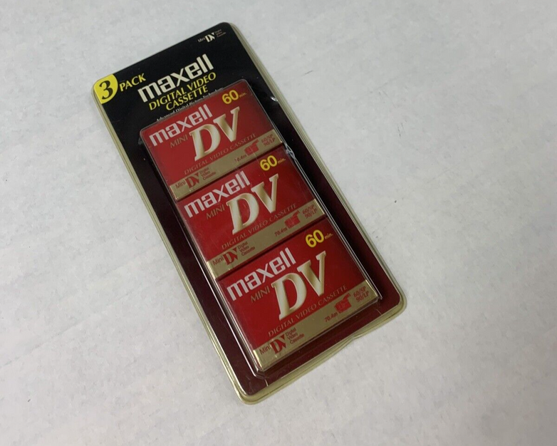 3-Pack Maxell DVM60SE 60min Mini Digital Video Cassette