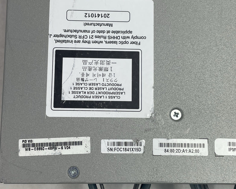 Cisco WS-C3850-48PW-S 48-Port PoE+ Gigabit Layer 3 Managed Switch Tested & Reset