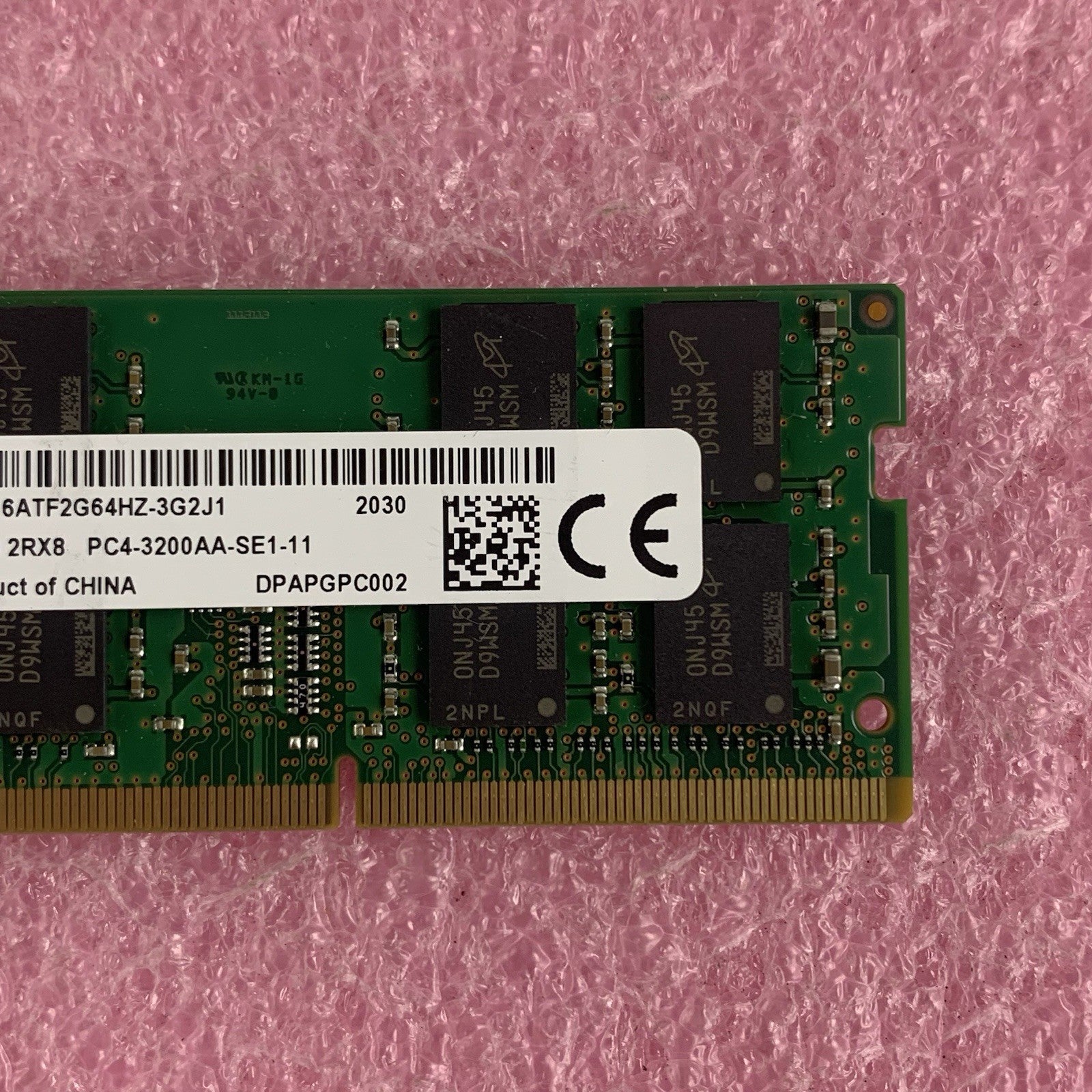 Micron MTA16ATF2G64HZ-3G2J1 16 GB PC4-3200AA 2RX8 Laptop Memory Ram3