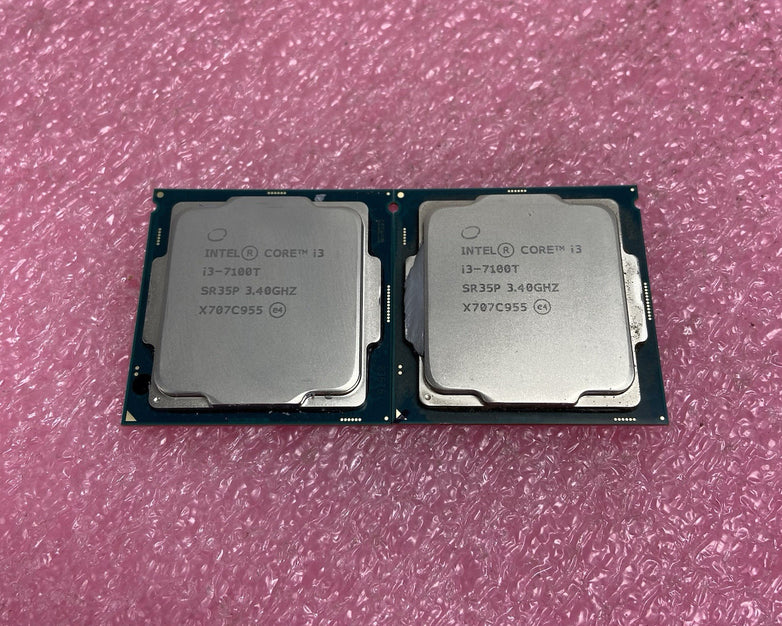 Lot of 2 Intel Core i3-7100T SR35P 3.4GHz Desktop CPU