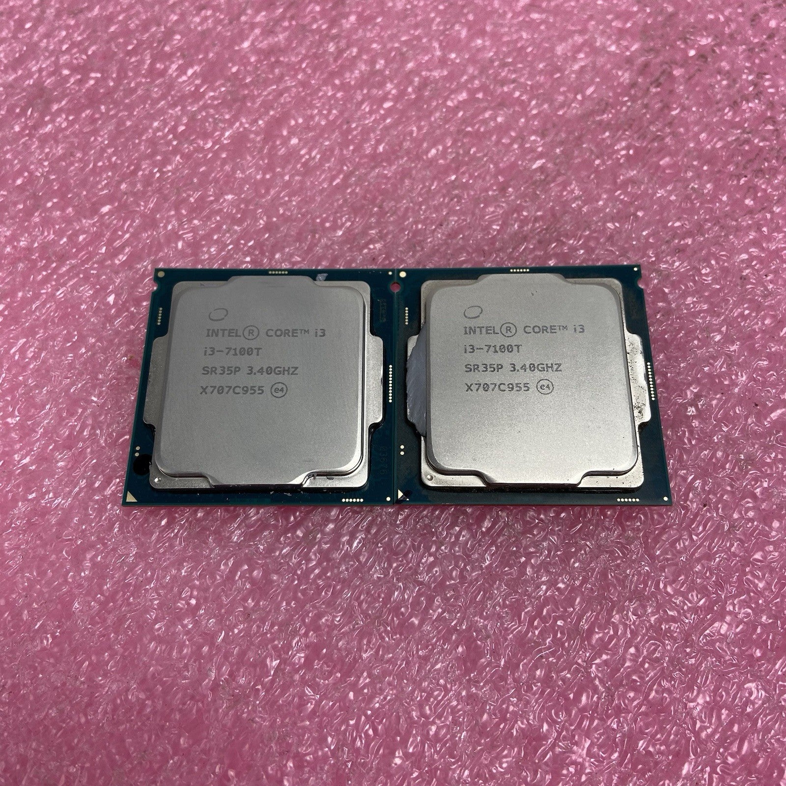 Lot of 2 Intel Core i3-7100T SR35P 3.4GHz Desktop CPU1