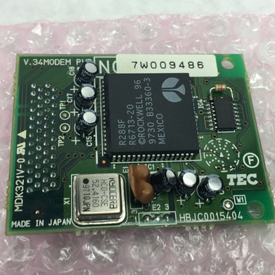 TEC V.34 Modem PWB 7W009486  HBJC0015404  MDK321V-0   Untested