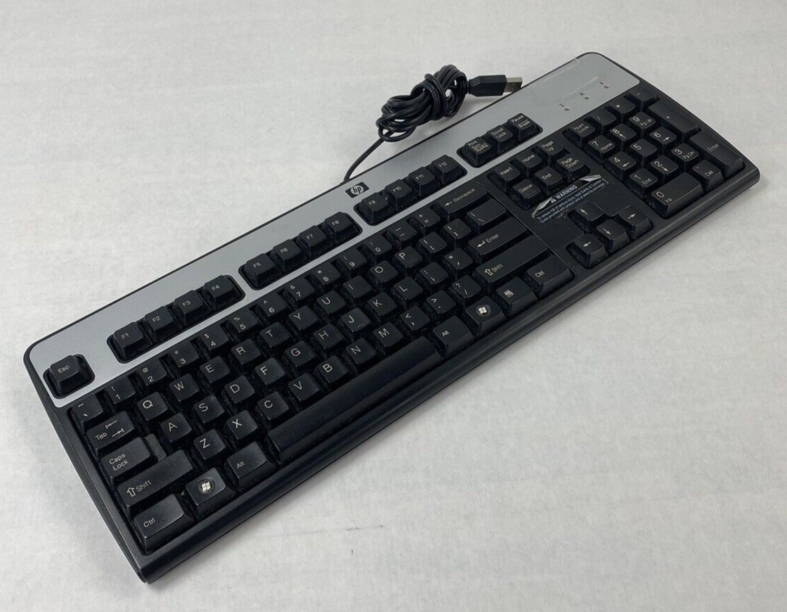 Lot of 4 HP KU-0316 USB Keyboard Tested