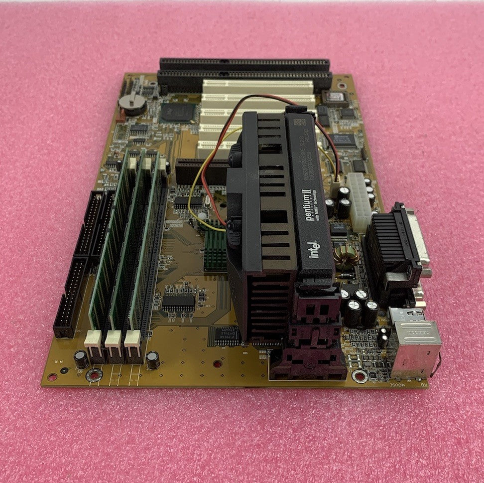 Abit i440BX Motherboard Pentium II 233MHz 128MB RAM No Shield