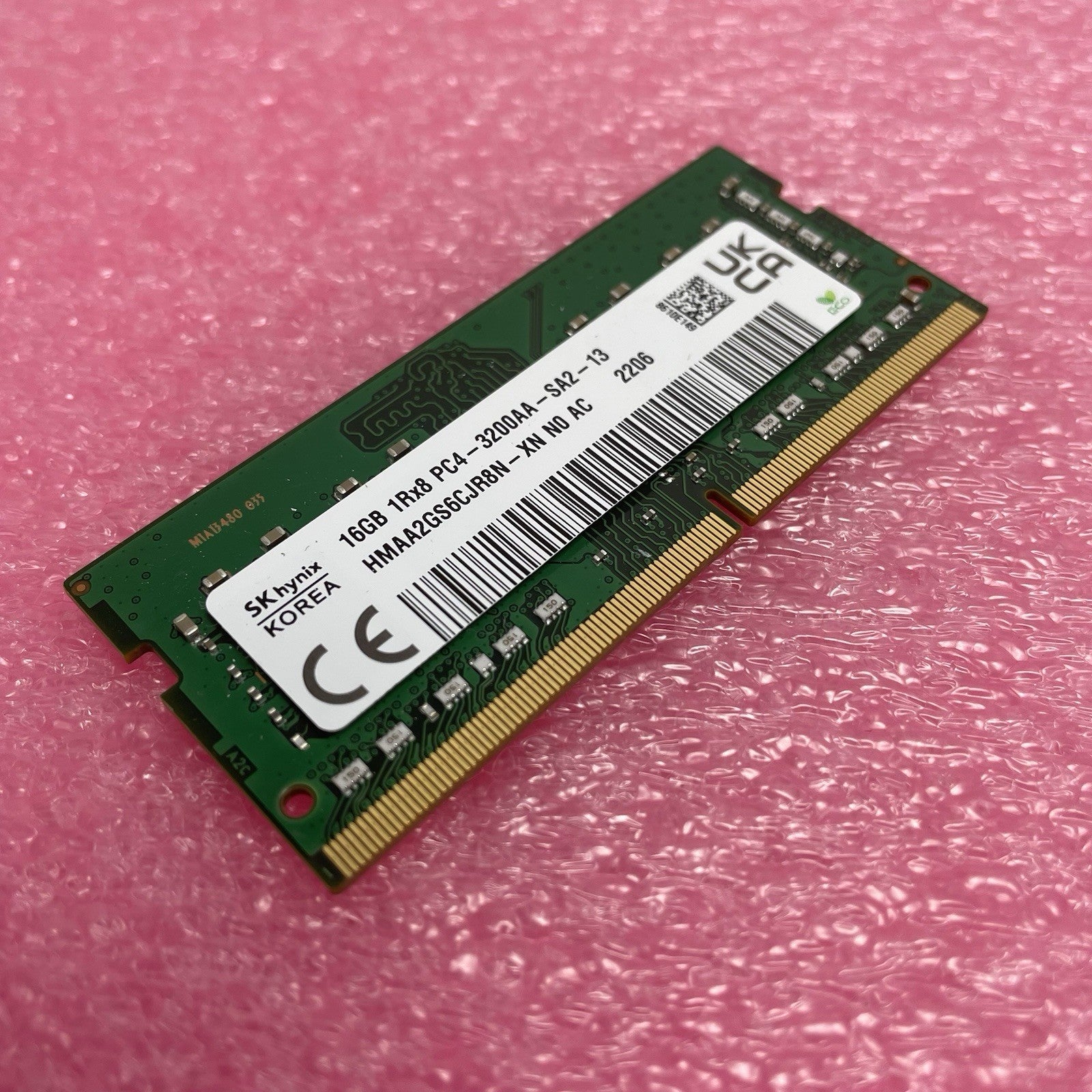 SK hynix 16GB 1Rx8 DDR4 PC4-3200AA-SA2 HMAA2GS6CJR8N-XN SODIMM Laptop Memory RAM0